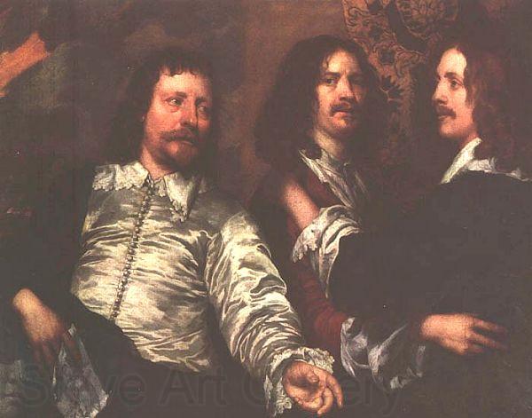 William Dobson The Artist, Sir Charles Cotterell and Balthasar Gerbier France oil painting art